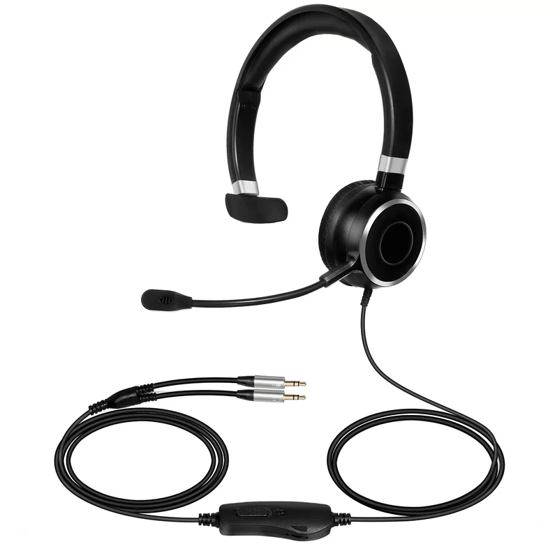 PC computer headset dual 3.5 headset customer service headset phone service headset game headset