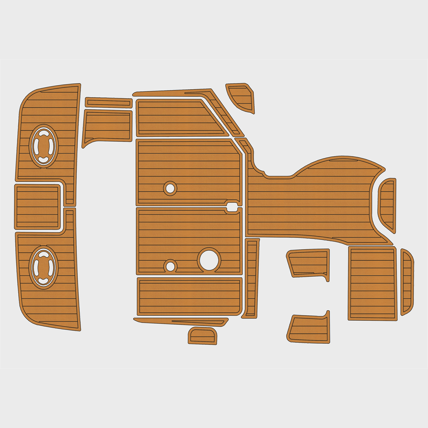 1997-2001 Sea ray 290 Sundancer Faux Teak Marine Foam Floor