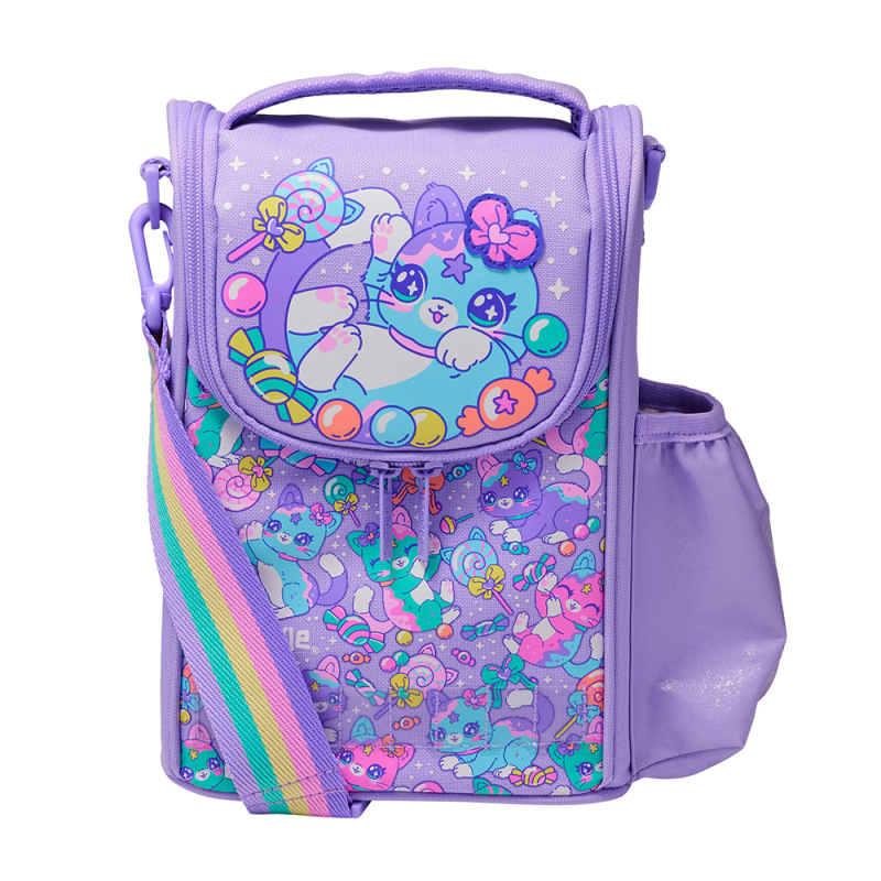 Bolsa Aislante Vertical Purple Candy Cat