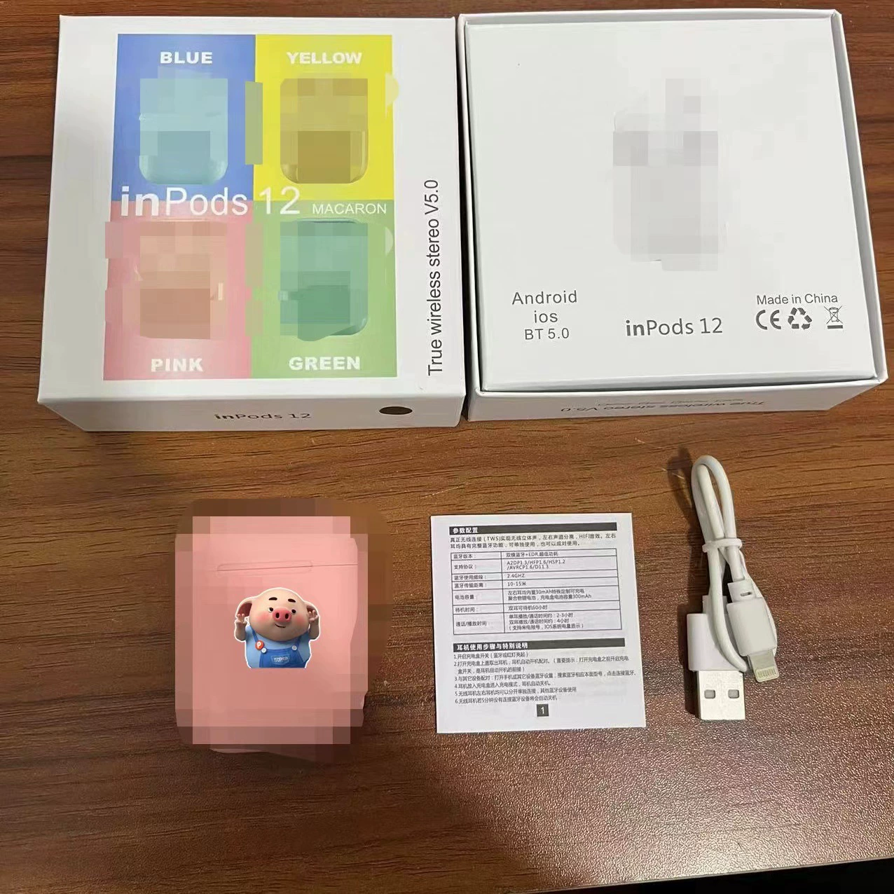 Матовые наушники, bluetooth, (покупка через границу), intel core i12, pro4, pro6, intel core i7, 7S