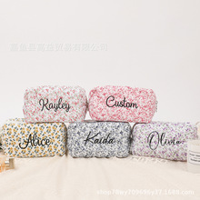 etsy个性化刺绣款热卖化妆包新款大容量化妆包高颜便携式旅行包