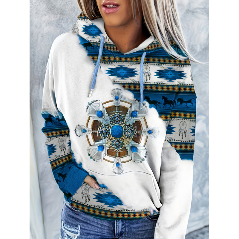 New Cross-Border Hot-Selling Products from the Source: Bohemian, Aztec, Western Ethnic Style Sweatshirts for Women New Cross-Border Hot-Selling Products from the Source: Bohemian, Aztec, Western Ethnic Style Sweatshirts for Women