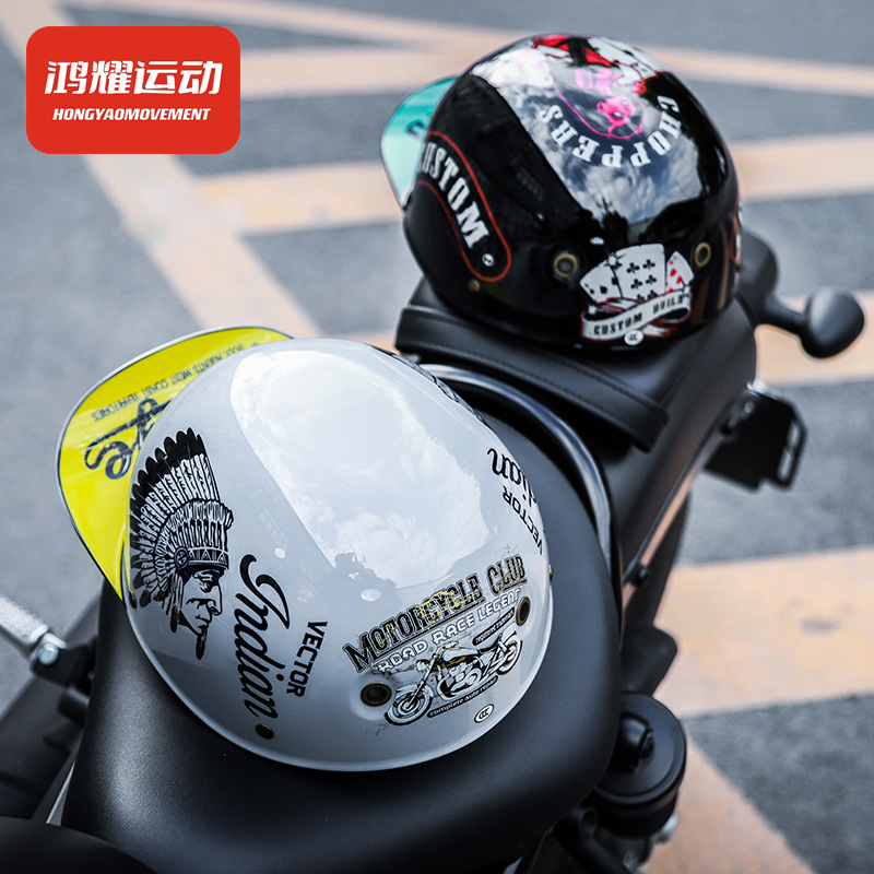 3c certificación retro personalidad sombrero de béisbol casco de bicicleta casco de motocicleta de verano unisex