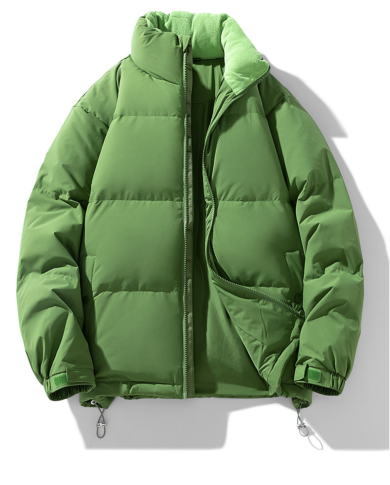 Men's Jacket Padded Winter Coat With Stand Collar For Outdoor Warmth_voghion.com