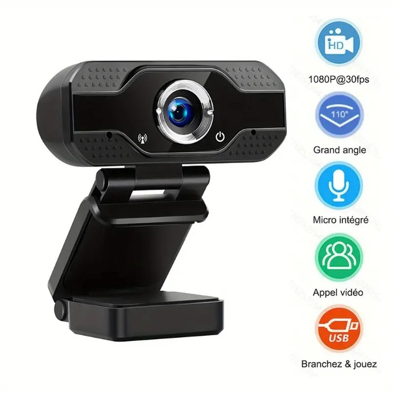 1080P network full HD noise reduction camera with built-in microphone desktop notebook USB driver-free