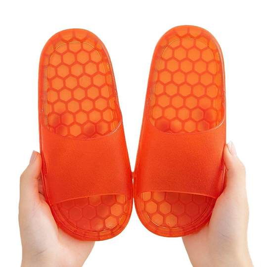 Parent-kids Women's Crystal Slippers Summer Kidsren's Home Bathing Bathroom Non-slip Plastic Jelly Medium and Large Kidsren's Slippers for Men
