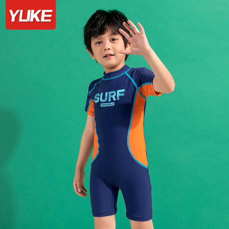 Children's swimsuit 2022 new boys' one-p...