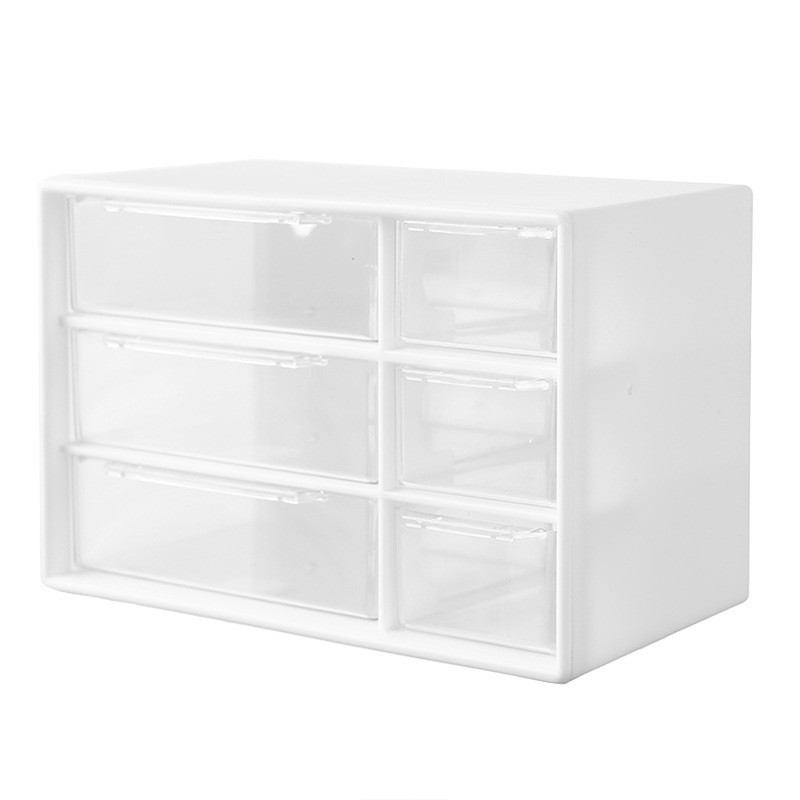 White storage box, sticker