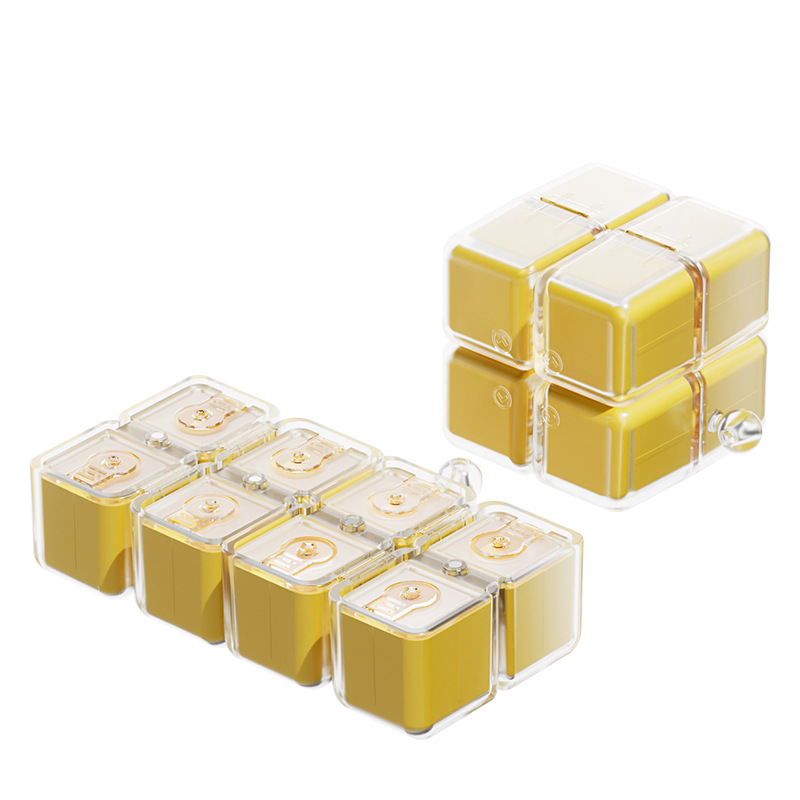 Caja de medicina conveniente, caja de medicina portátil a prueba de humedad sellada de gran capacidad, 7 días a la semana, caja de medicamentos dividida