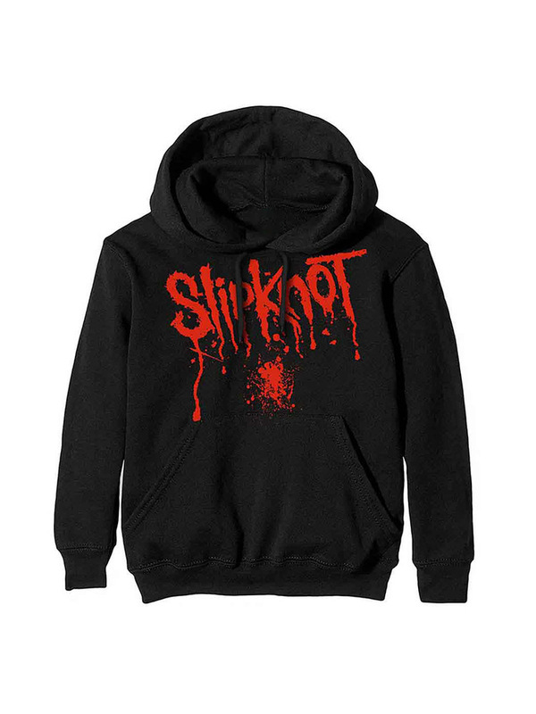 Slipknot Rock Metal English Letter Print European and American High Street Loose Hooded Sweatshirt for Men