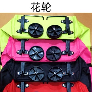 TikTok Folding Shopping Cart Steering Wheel Supermarket Shopping Bag Shopping Cart Wheel Vertical Caster Folding Wheel Plastic