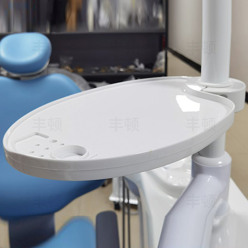 歯科用歯椅子の小さいトレーの口腔器械総合機台の付属台は皿のランプの柱を置いて歯を清潔にします。|undefined