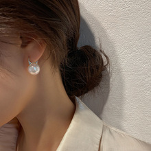 雍程S925银珍珠耳环气质高级感耳环韩国气质网红耳钉2020年新款潮