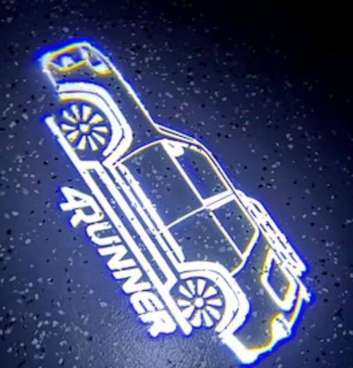 Toyota luces de bienvenida Rui Chi Highlander Crown Camry Corolla Asia Dragon lámpara de proyección de luces decorativas