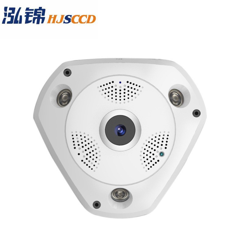 V380 inalámbrica cámara de monitoreo panorámico 360 grados sin ángulo muerto wifi cámara de ojo de pez cámara inteligente