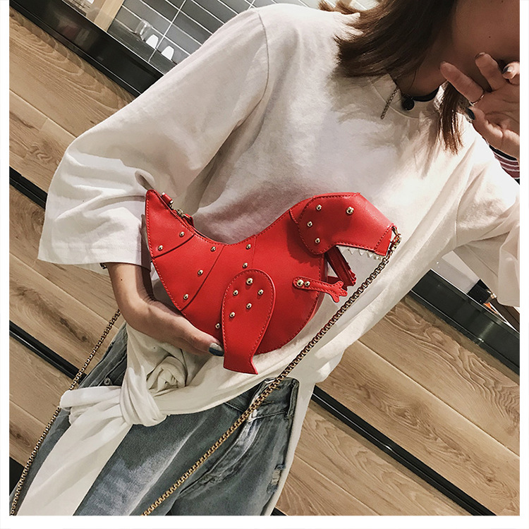 Dinosaur Shoulder Bag - Pink