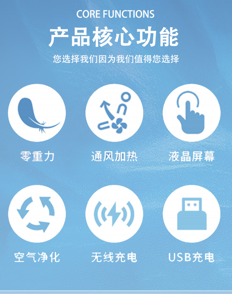 Zero Gravity Aviation Chair - Flagship 2.0 Suzhou Jinlong Saic Maxus Zhongtong Business Bus Seat Accessories