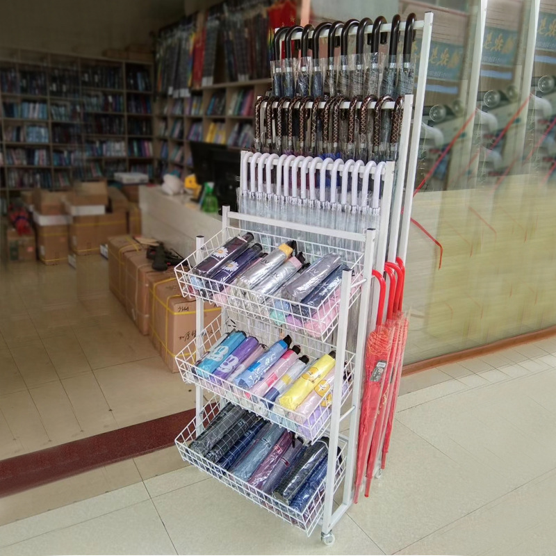 名创优品雨伞展示架便利店短雨伞陈列架超市置物架酒店商用小货架