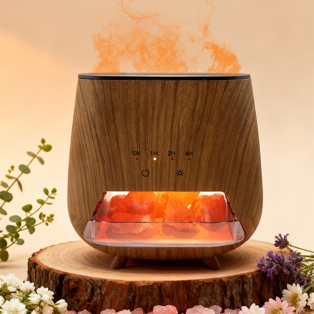 New Flame Humidifier with Large Mist Volume, Fully Automatic, Household All-In-One USB Small Portable Smart Aromatherapy Machine