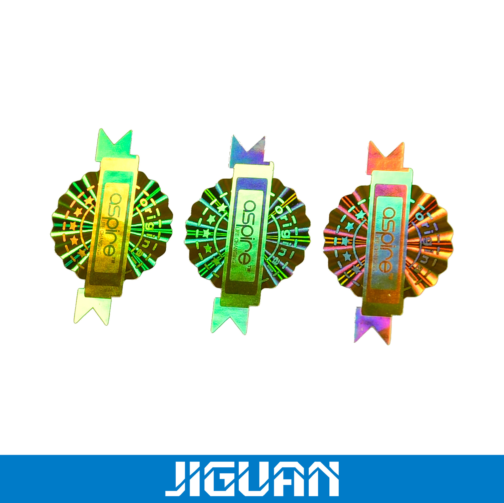 供应全息烫印标镭射防伪商标一次性不干胶防伪商标