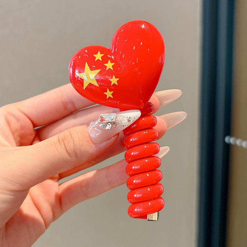 2025新款电话线发圈气质发绳女头绳编发神器不伤发复古宝宝泡泡辫|undefined