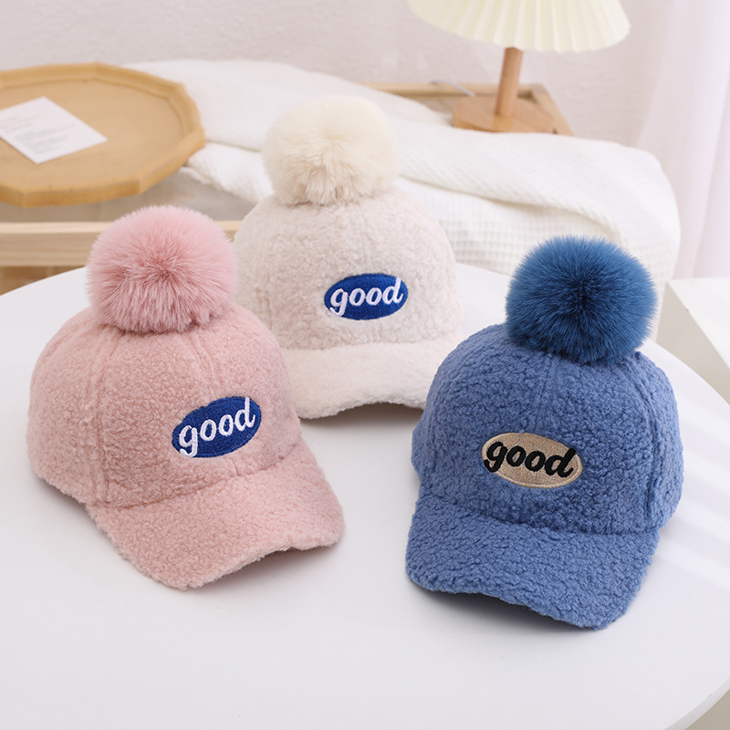 Autumn and winter Sherpa Baseball cap good Solid baby Cap outdoors Mountaineering leisure time Hat
