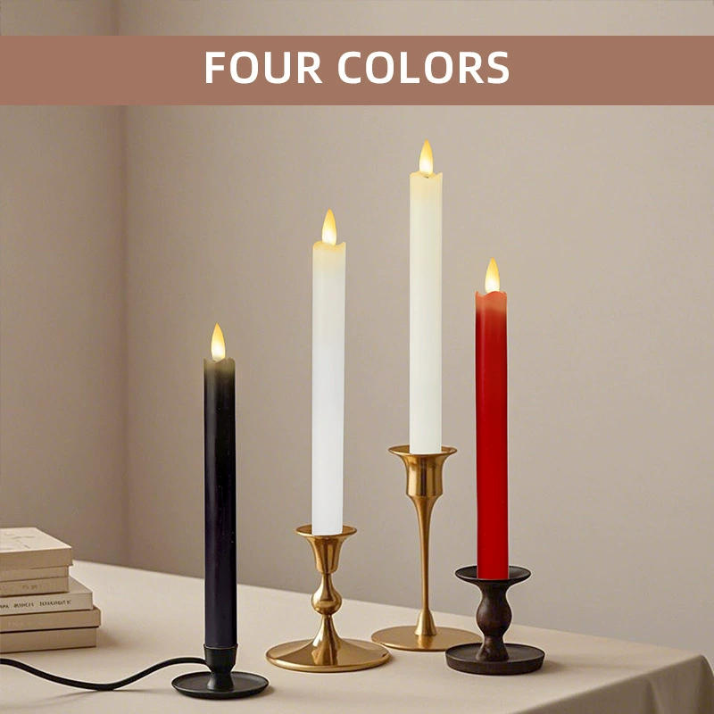 Трансграничная поставка электронных длинных свечей для украшения атмосферы, светодиодный пульт дистанционного управления, искусственный электронный источник свечей, завод