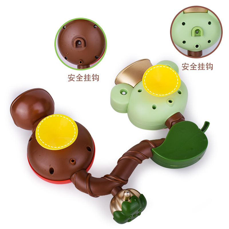 Ducha para niños Rana carrusel ventosa baño Agua coche molino de agua juguetes de baño infantil