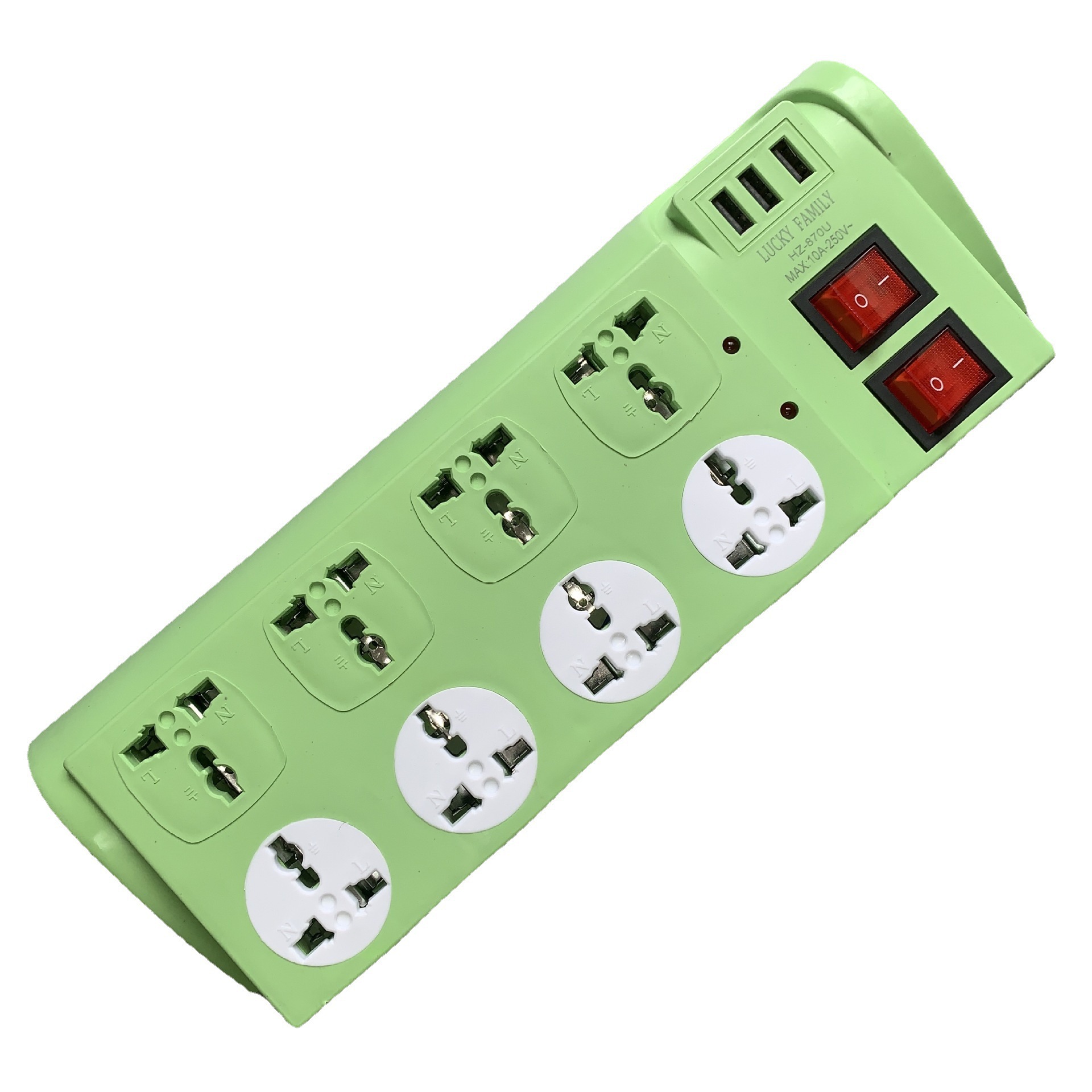 Doble interruptor con USB África doble fila de ocho bits enchufe fabricantes