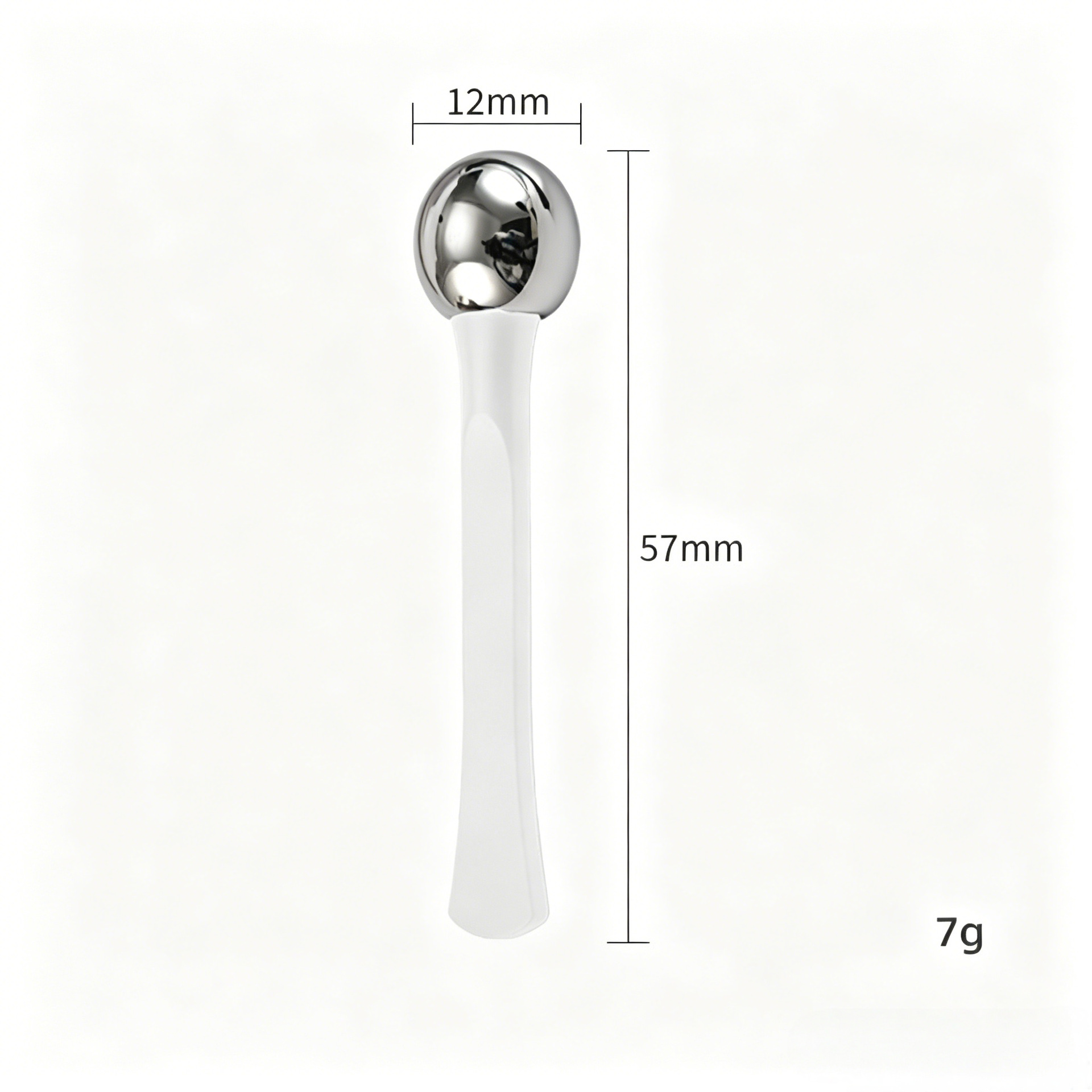 Gran cantidad de aplicadores de crema para ojos con cuentas redondas prefabricados, bastón de masaje ocular portátil de color verde oscuro, bastón de masaje ocular para lifting del contorno de ojos
