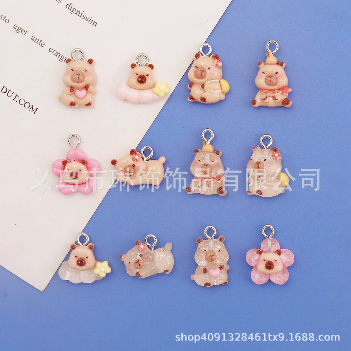 Новый креативный мультфильм трехмерный медведь DIY ювелирные аксессуары брелок подвеска серьги браслет оптовая продажа