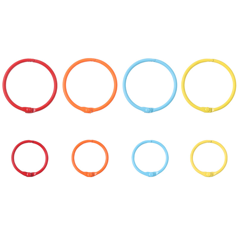 Macaron metal keychain key ring small ring color ring buckle DIY decoration accessories buckle cross-border hot sale