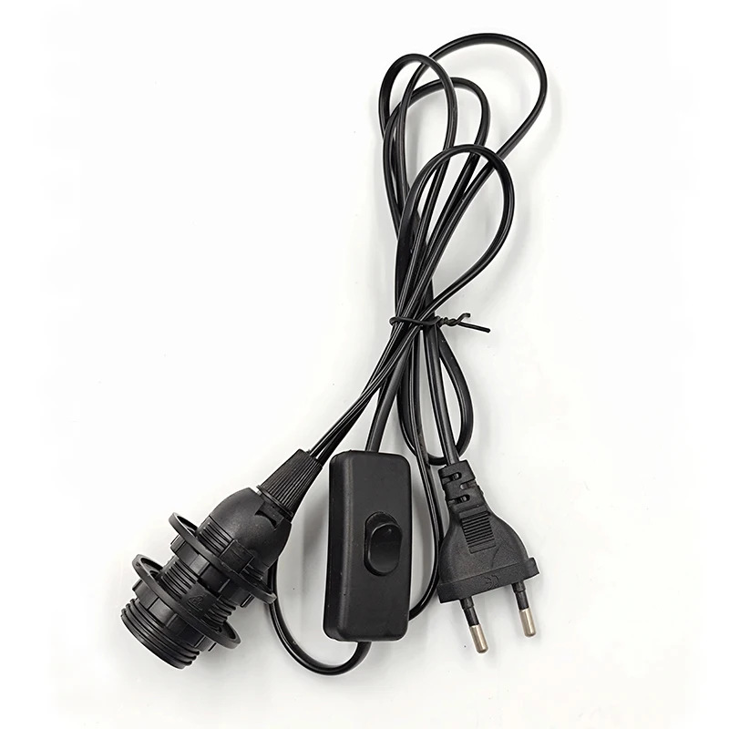 Cable de enchufe europeo Cable de interruptor de lámpara E14 Cable de cobre puro Cable de enchufe europeo Cable de enchufe E14 Cable de lámpara europeo