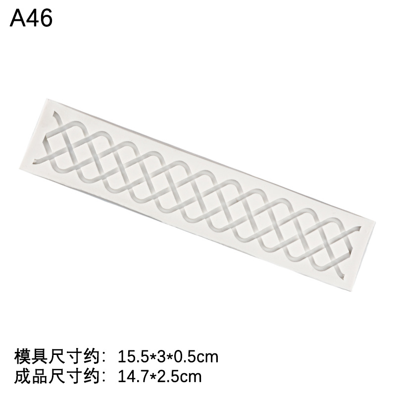 Nudo Giro amor textura de la felpa silicona molde fondant cake Edge Decoración Accesorios herramientas para hornear epoxi