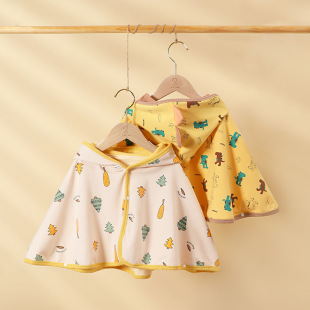 Baby's Cape Autumn and Winter Outgoing Baby's Coat Shawl Spring and Autumn Infant Windproof Velvet Clothes