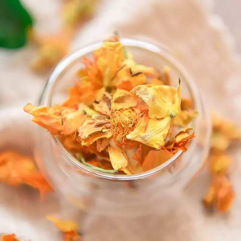 Jin Lian Hua Tea (Trollius chinensis) — Dried Inner Mongolia Golden Lotus Flower Herbal Tea, 500g overview