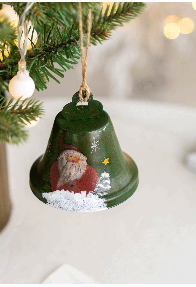 Santa Claus, Snowman Pattern Christmas Cute Santa Claus Snowman Iron Party Hanging Ornaments