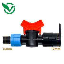 厂家直销新款16MM涂塑软带旁通阀门带锁扣优质塑料阀门