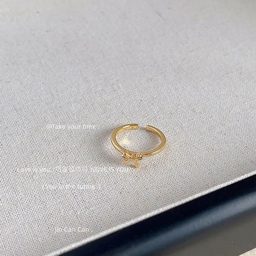 Ring Collection Opening Adjustable Fashion Commuting High-Quality Electroplating 14K Ring Women's Index Finger Ring Factory Wholesale