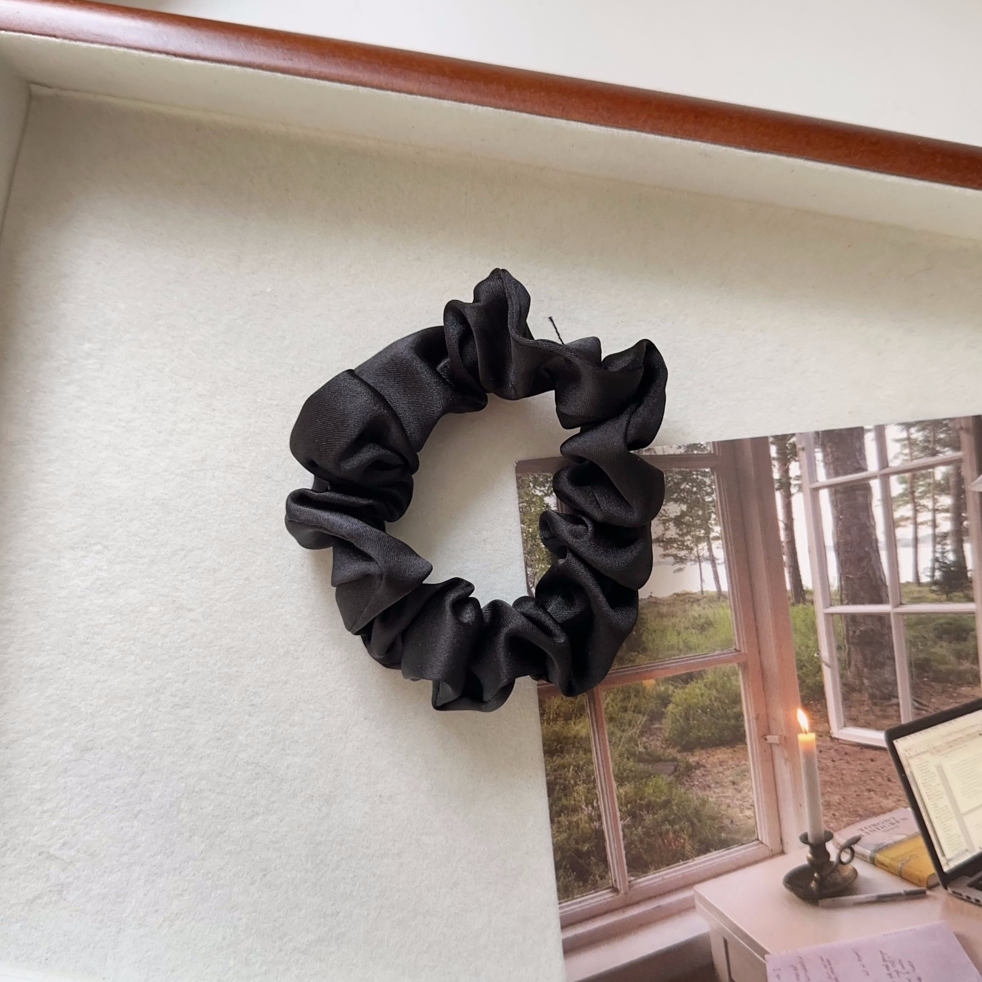 8g Weight Hair Tie Hair Accessories Type 1 Piece Quantity Holiday, Daily Occasion Solid Color Pattern Women's Gender Simple Style, Classic Style Style Women's Simple Style Classic Style Solid Color Cloth Hair Tie 25