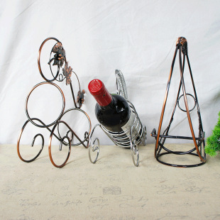 Creative Iron Wine Rack Home Decoration Decorations New House Relocation Gift Gift Metal Crafts Ornaments Special Offer