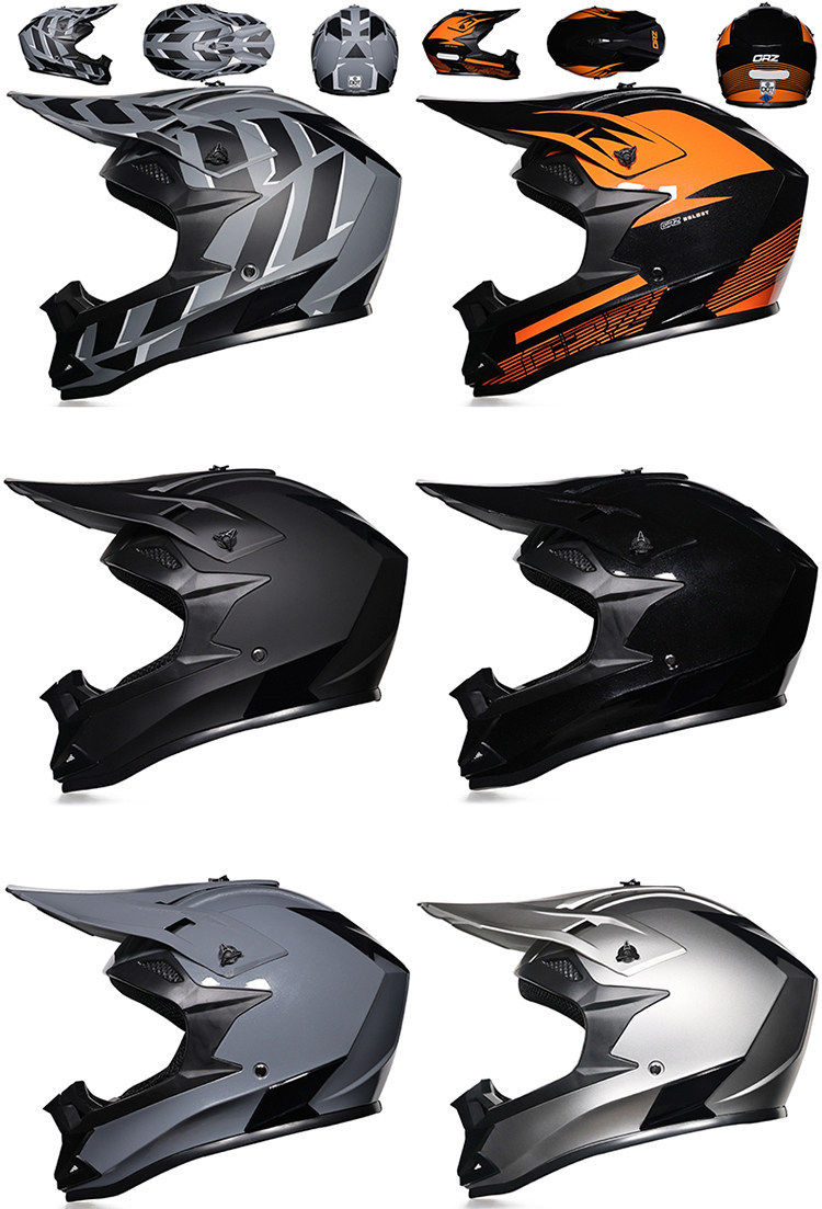 National Standard Certified 3C Off-Road Safety Helmet Motorcycle Helmet Full-Face Helmet for Men and Women Go-Kart Rally Helmet Mountain Bike Helmet