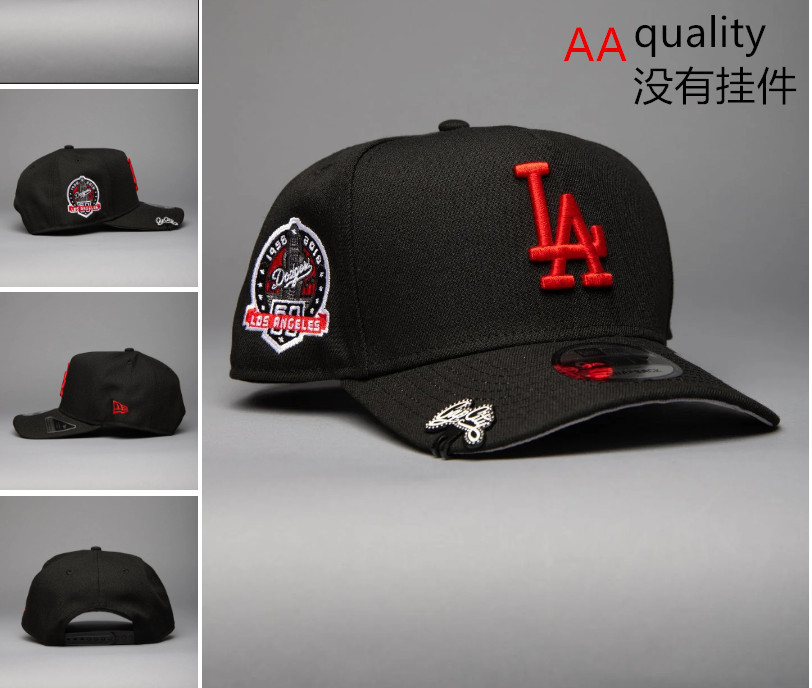 Comercio exterior transfronterizo al por mayor 2026 AA gorra de boca de pato bordado tridimensional ajustable gorra de hip-hop Yankees Dodgers