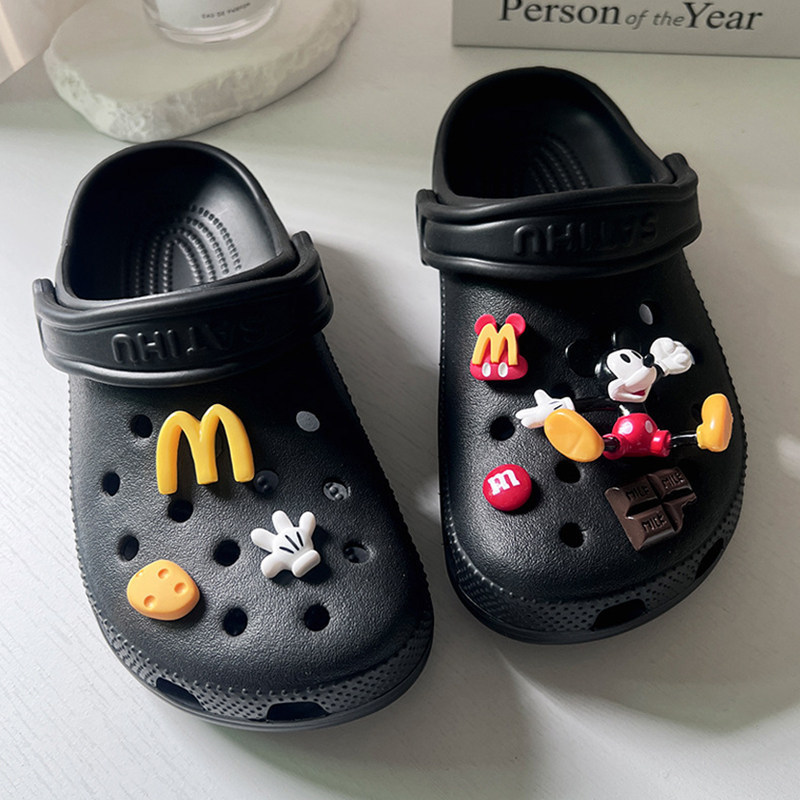 Mickey Mouse Croc Shoes Accessories 3D Children's Shoe Decorations DIY Slippers Sandals Ornaments Cartoon Decorative Accessories