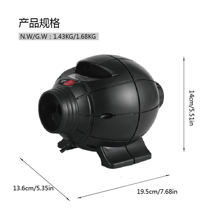 110V bomba de aire eléctrica Super gran potencia 800W molde inflable al aire libre cepillado colchón gimnasia Mat carga y succión de doble uso