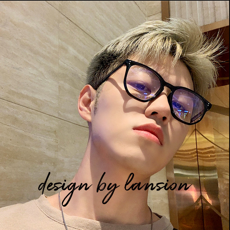Retro ultra light black glasses