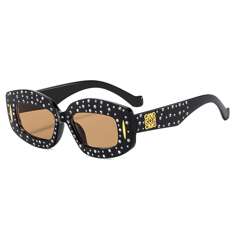 Nuevas gafas de sol de hip-hop de la calle con gypsophila de diamantes con personalidad transfronteriza europea y americana 2024 gafas de sol esenciales para el uso de moda image 8