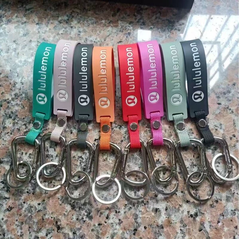 Lulu's Same High-Quality Silicone Keychain Pendant, Various Bags and Clothes Trendy Decorative Pendants