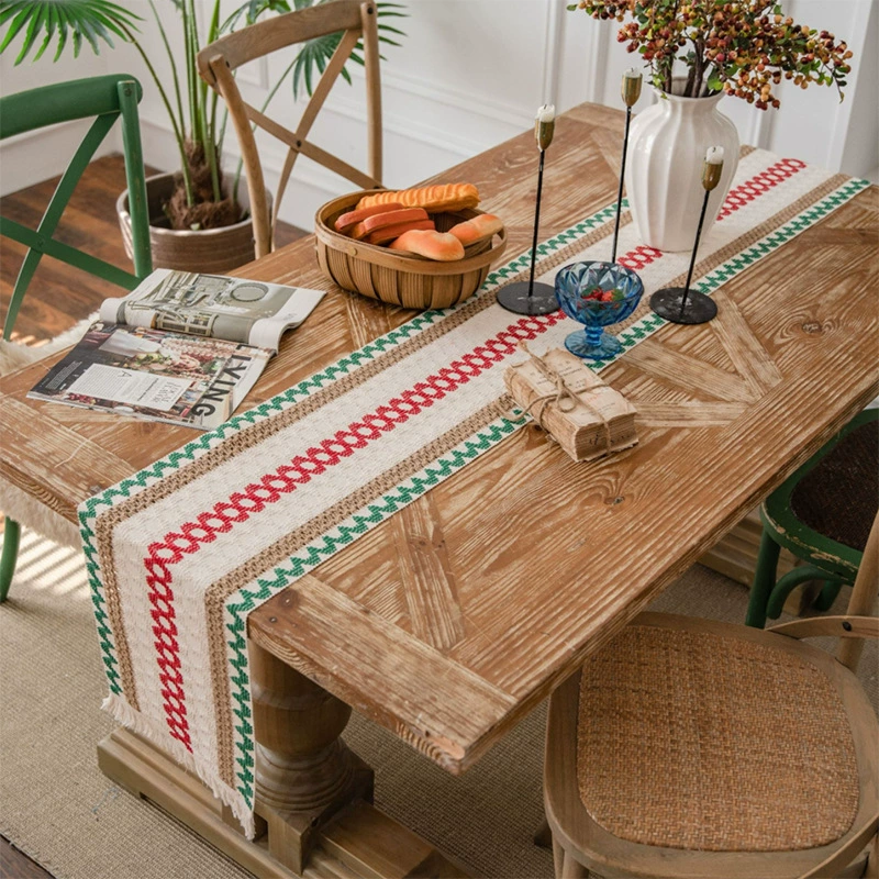 Woven rectangular decorations, wholesale, cotton and linen, American style, french style