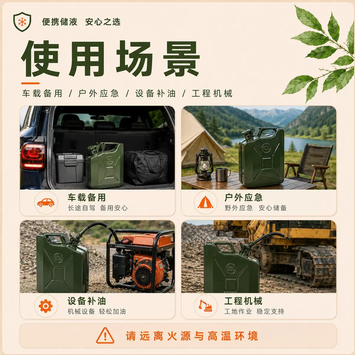 American-style oil drum 5L 10L 20L portable gasoline drum, portable oil drum, spare oil drum, American-style gasoline drum
